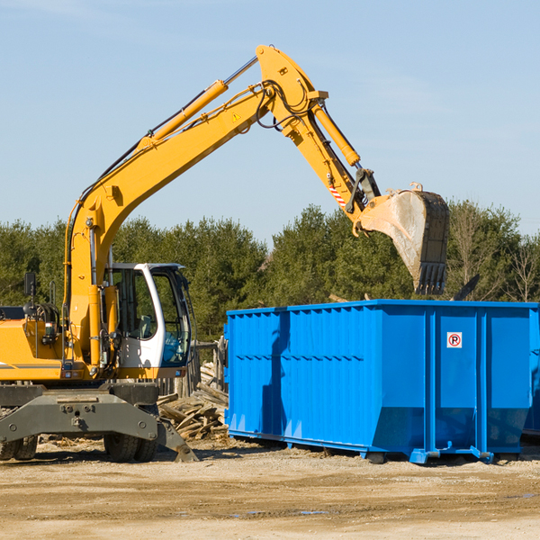 what size residential dumpster rentals are available in Quail Valley California